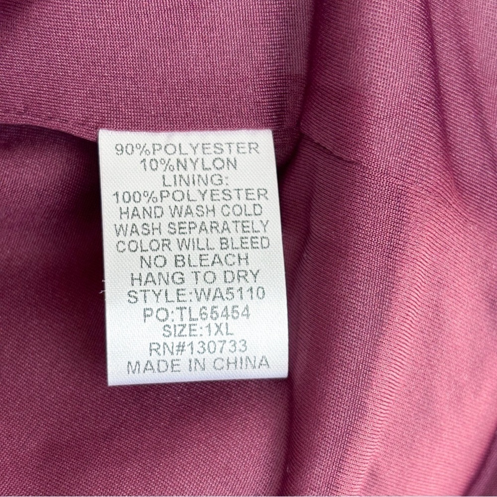 Umgee Women's Purple Maroon Quilted Vest Sz XL - Picture 5 of 5